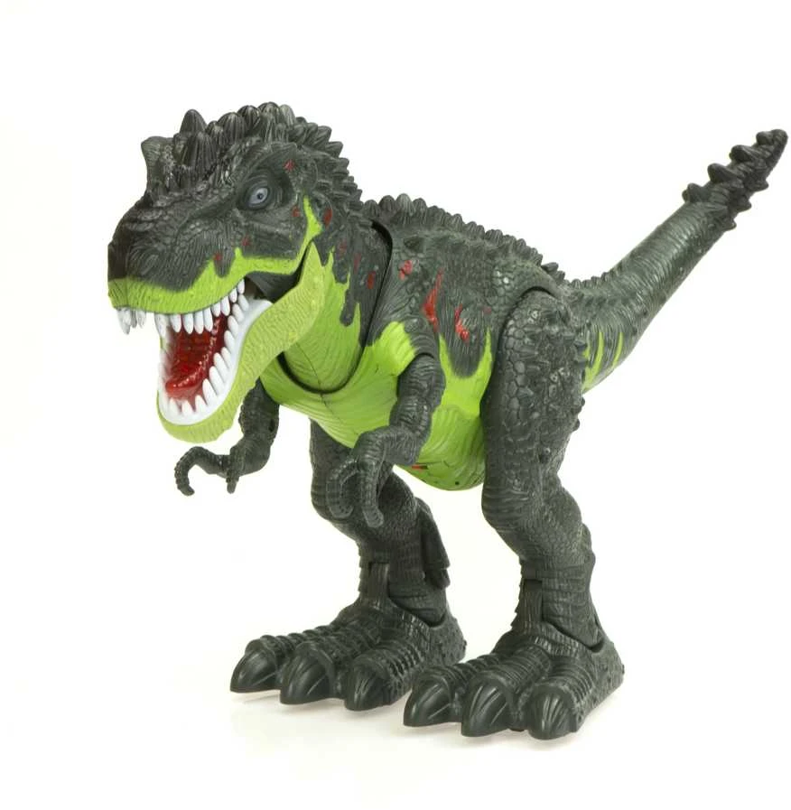 Ikonka T-REX elektroniniai dinozauro pasivaikščiojimai riaumoja žaliai