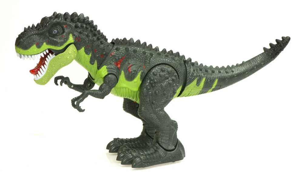 Ikonka T-REX elektroniniai dinozauro pasivaikščiojimai riaumoja žaliai