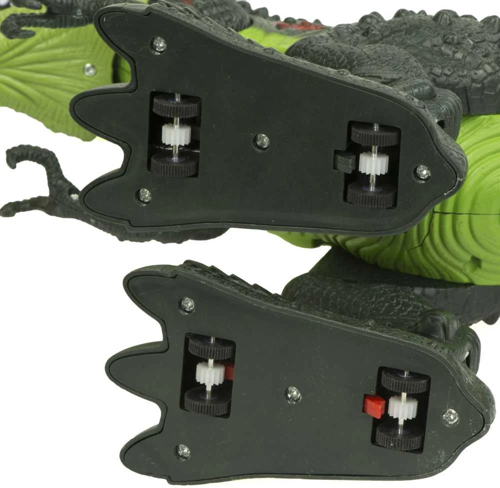 Ikonka T-REX elektroniniai dinozauro pasivaikščiojimai riaumoja žaliai