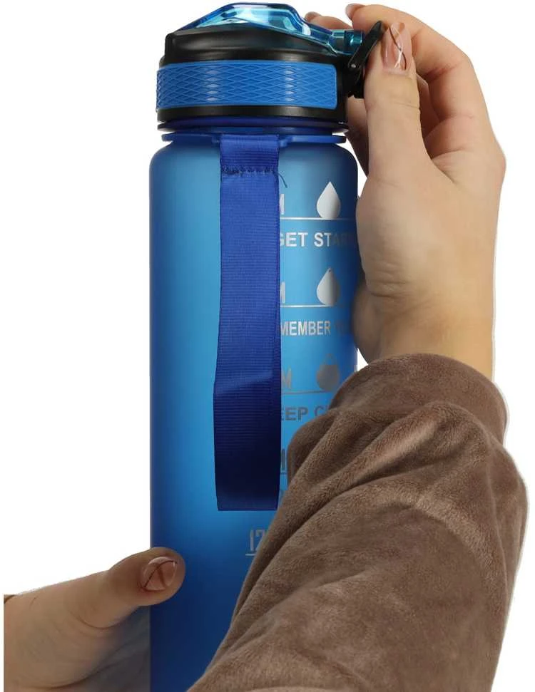 Gertuvė dviračiui 1000ml Time market bottle Mėlyna