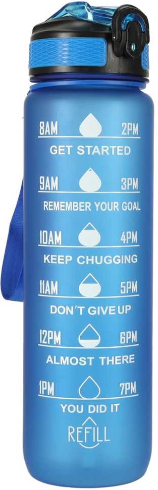 Gertuvė dviračiui 1000ml Time market bottle Mėlyna