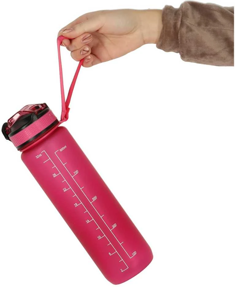 Gertuvė dviračiui 1000ml Time market bottle Rožinė