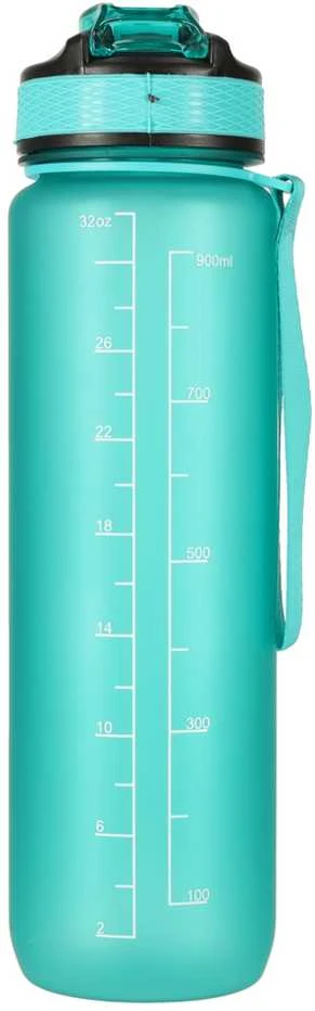 Ikonka Gertuvė su šiaudeliu ir laiko gradacija, 1000 ml, žalia