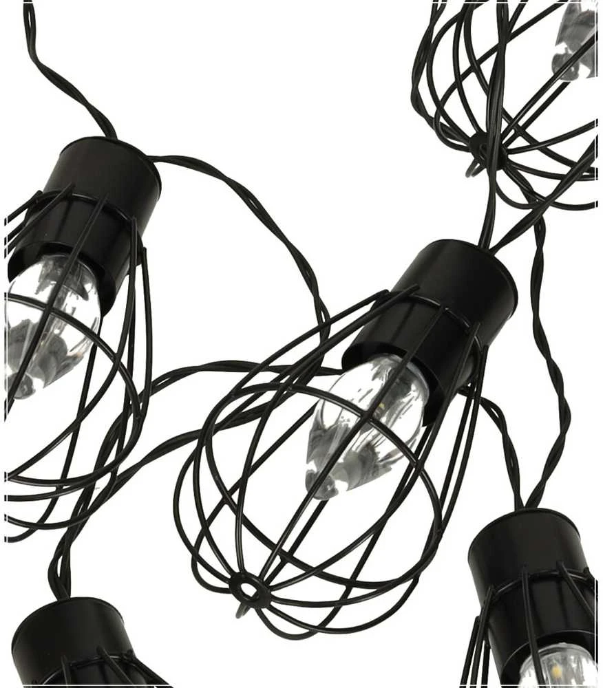 Ikonka Sodo žibintai saulės lempučių girlianda palėpėje 10LED