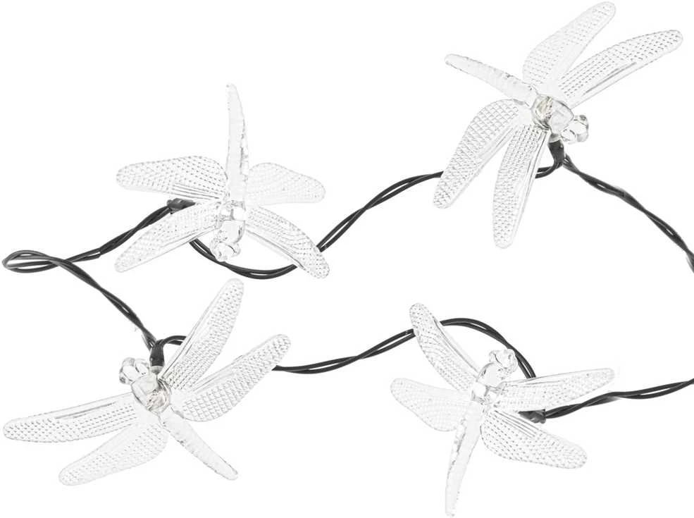 Saulės Dragonfly sodo žibintai 6,5 m 30LED multicolour