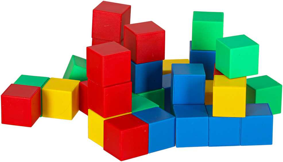 Ikonka Mokomosios magnetinės kubinės konstrukcinės kaladėlės 64 el.
