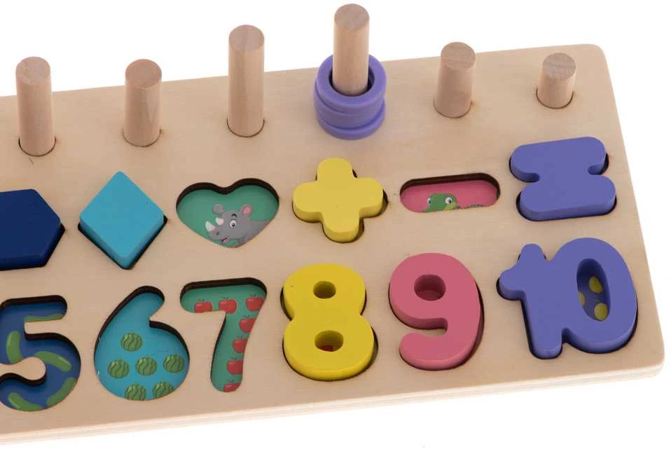 KIK MONTESSORI Medinis Lavinamasis Žaislas su Skaičiais ir Formelėmis