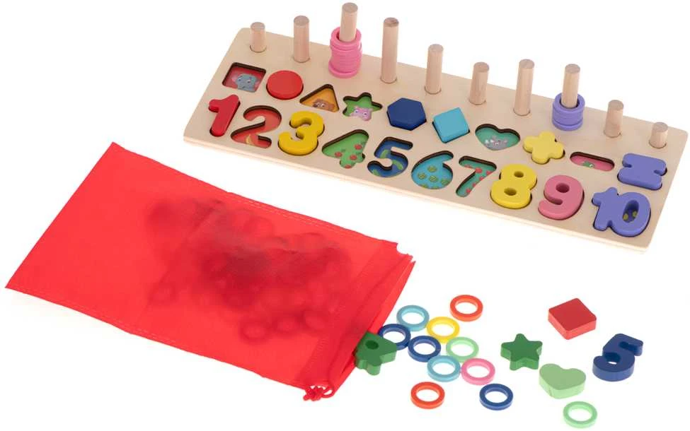 KIK MONTESSORI Medinis Lavinamasis Žaislas su Skaičiais ir Formelėmis