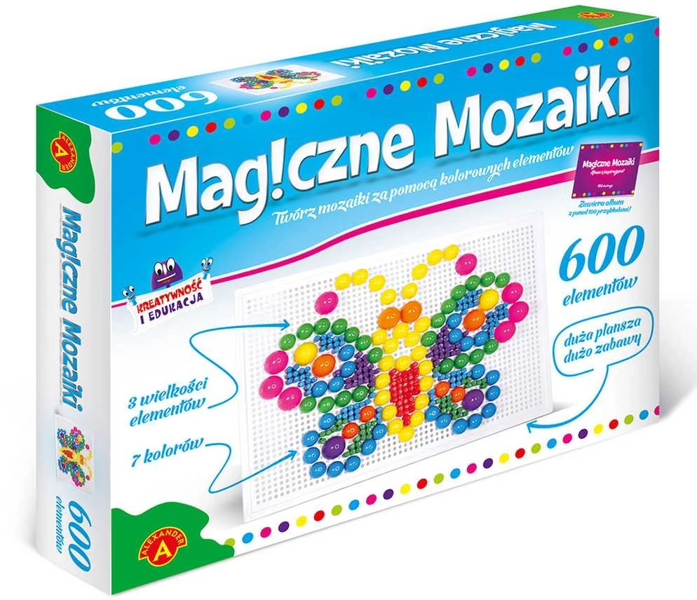 Dėlionė Alexander ALEKSANDRAS Magiška mozaika Sagų prisegimas 600el.