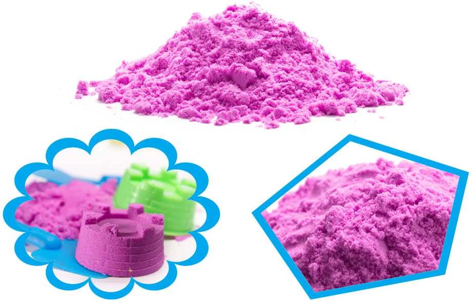 KIK Kinetinis smėlis 1kg maišelyje, violetinės spalvos
