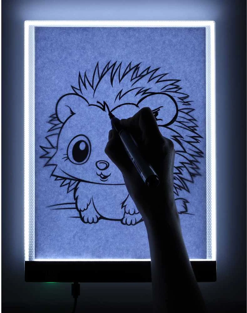 Piešimo lenta A4 LED apšviesta braižymo lenta