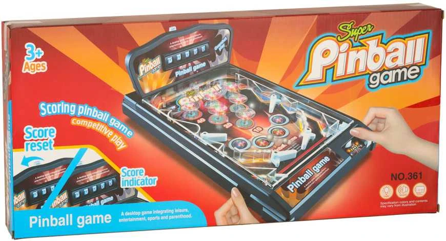 Ikonka Pinball flipper stalas arkadinis žaidimas su šviesomis ir muzika