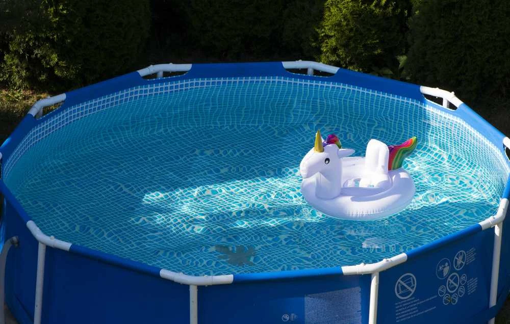 KIK Vaikiškas pripučiamas vienaragio ratas su sėdyne 70 cm