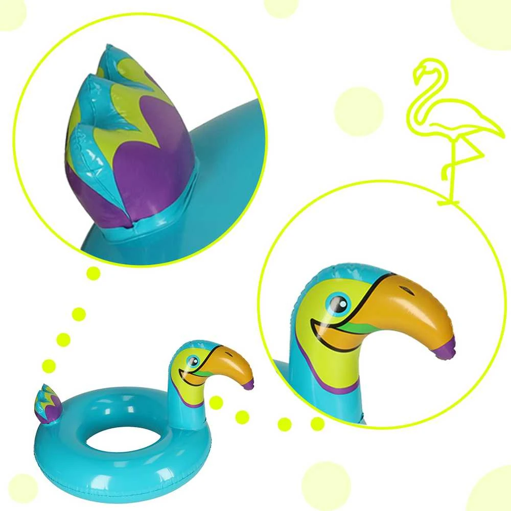 Ikonka Pripučiamas vaikiškas plaukimo žiedas Toucan 70cm