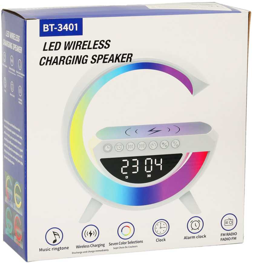 Ikonka LED lemputė su indukciniu įkrovikliu ir radijo imtuvu
