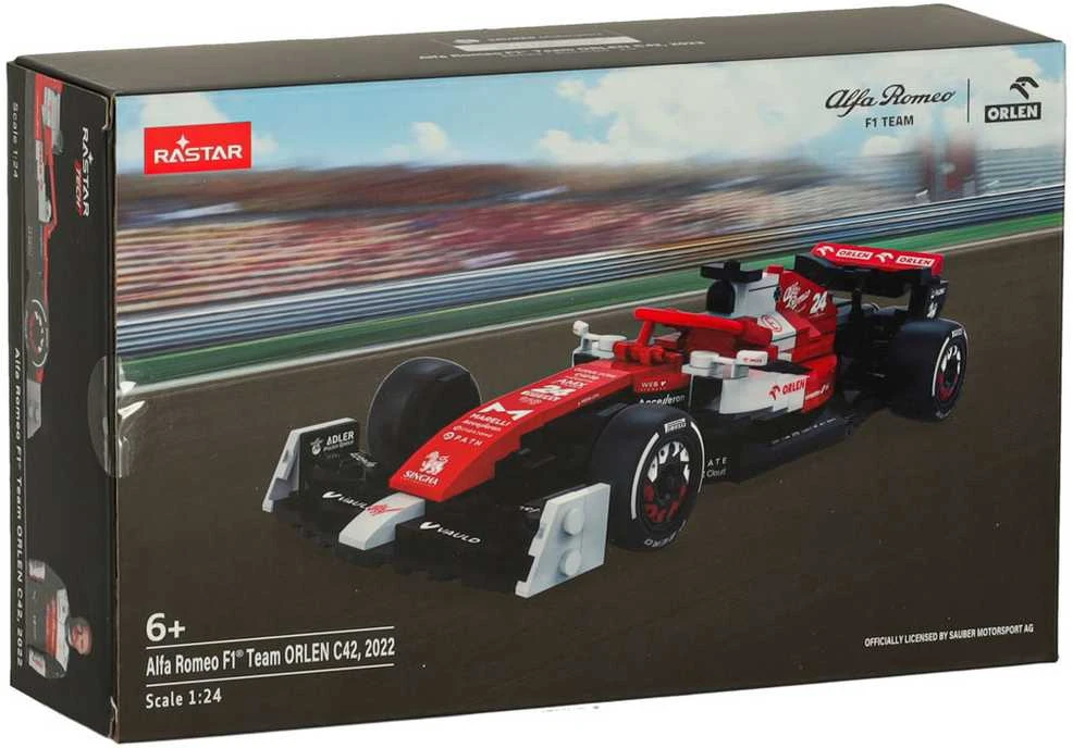 RC automobilis 1:24 Alfa Romeo F1 C42 trinkelės