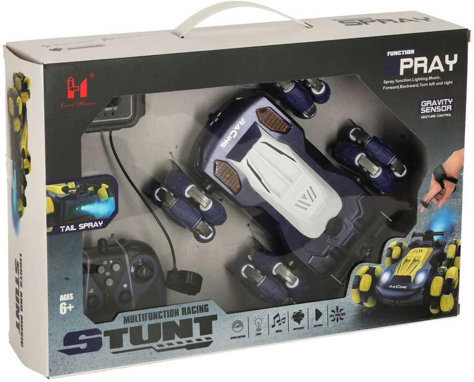 RC nuotolinio valdymo automobilis dvigubais ratais