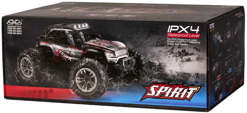 Ikonka RC automobilis Q901 bešepetėlinis 1:16 2.4G 4CH 52km/h raudonas