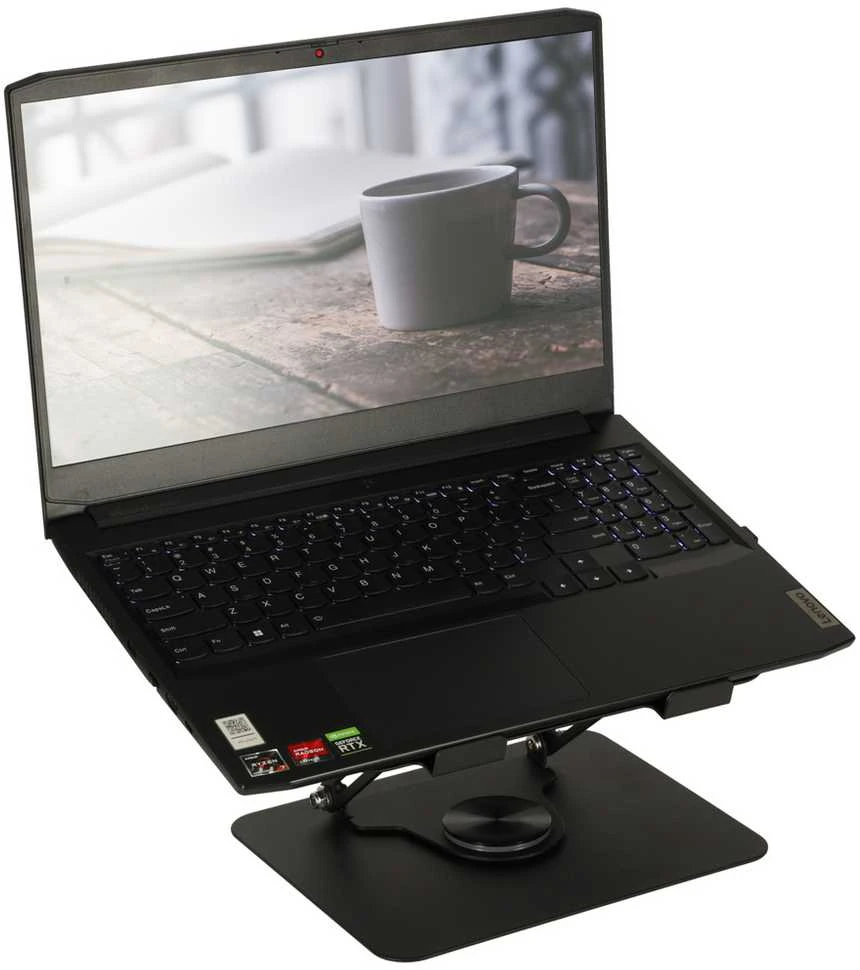 Reguliuojamas 360° ergonomiškas nešiojamojo kompiuterio stovas