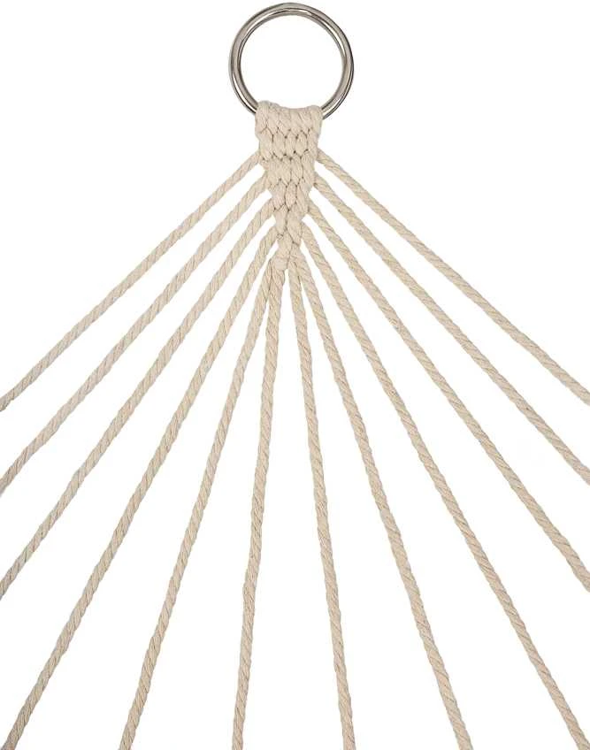 Roger Sodo hamakas boho tinklelis su kutais 200 cm ecru spalvos