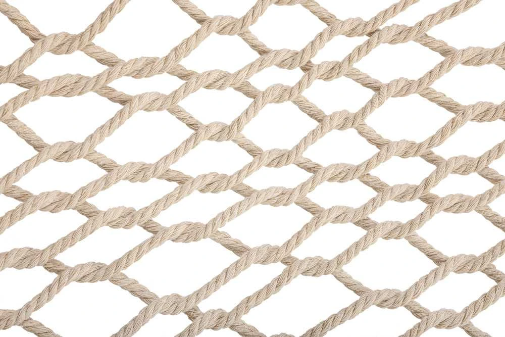 Roger Sodo hamakas boho tinklelis su kutais 200 cm ecru spalvos