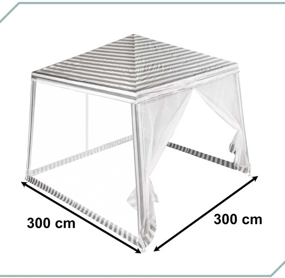 Roger Palapinė sodo vakarėlių paviljonas komercinė pavėsinė Balta 2,4X2,4 m