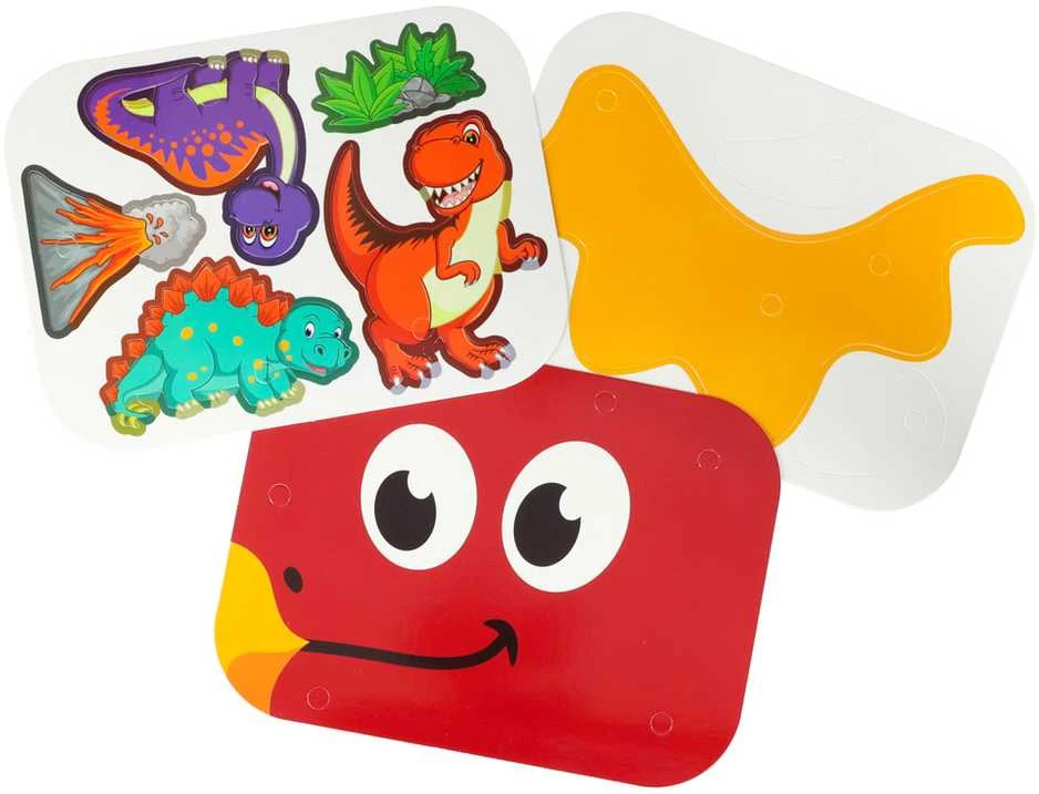 Ikonka KIK kūrybinis rinkinys lagamine su atsuktuvu DINOZAURAS