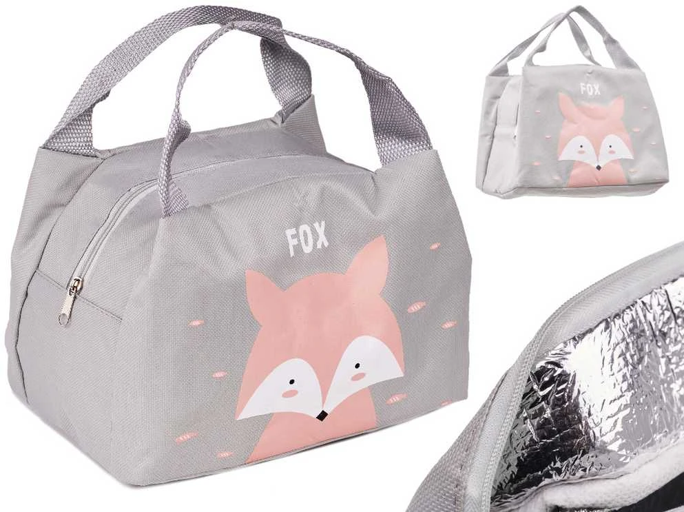 Termoizoliacinis maišelis pusryčiams pietums fox pink