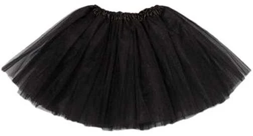 Tiulio tutu sijonas kostiumas juodas