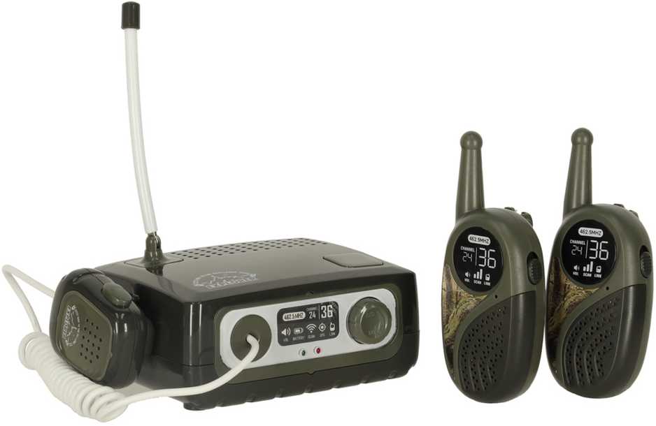 Ikonka Vaikams skirtas Walkie Talkie radijo imtuvų rinkinys su PBX chaki spalvos