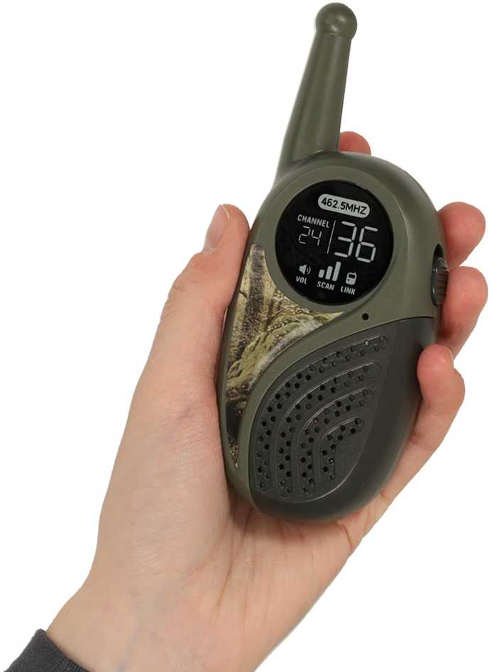 Ikonka Vaikams skirtas Walkie Talkie radijo imtuvų rinkinys su PBX chaki spalvos