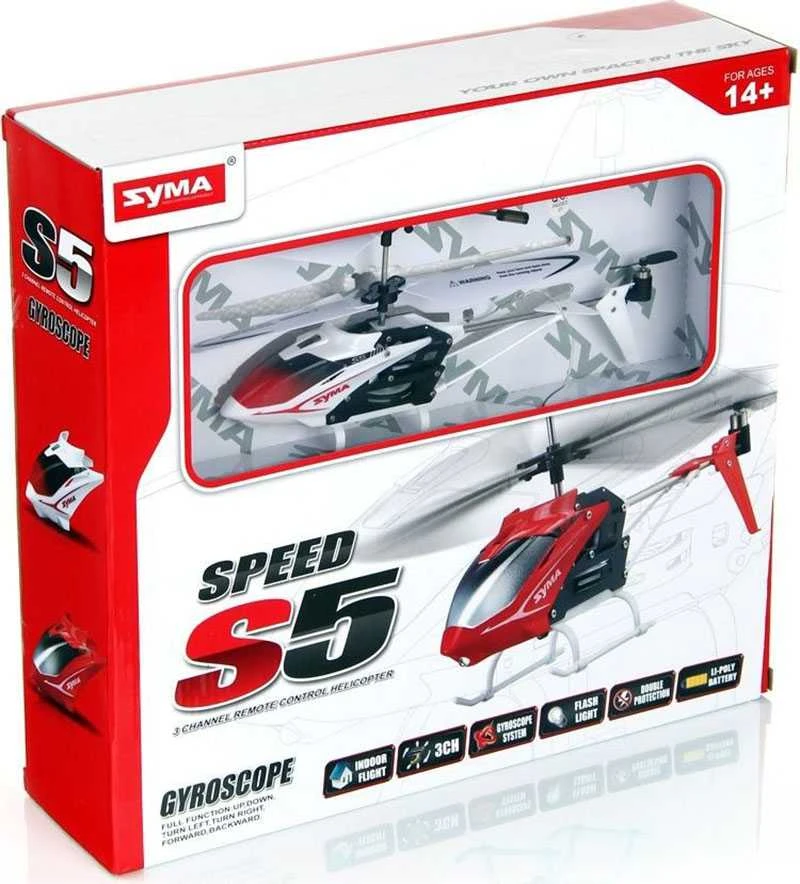 SYMA S5 RC sraigtasparnis, baltas