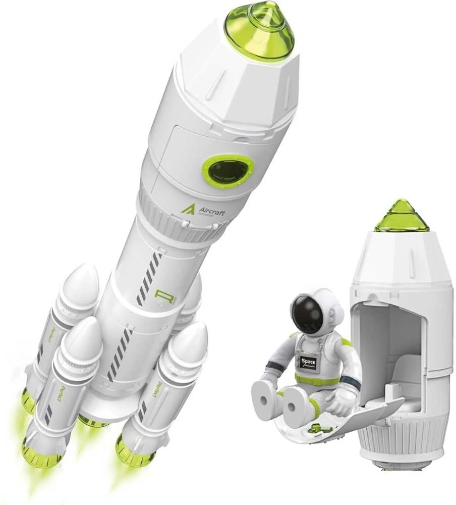 Interaktyvi kosminė raketa su dūmų efektu WOOPIE Space Set