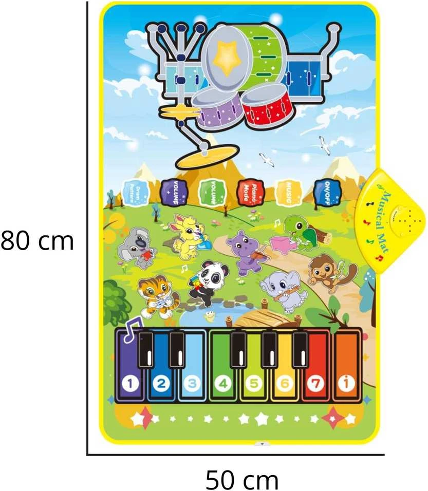 Interaktyvi muzikinė kilimėlis Gyvūnėliai 2in1 WOOPIE