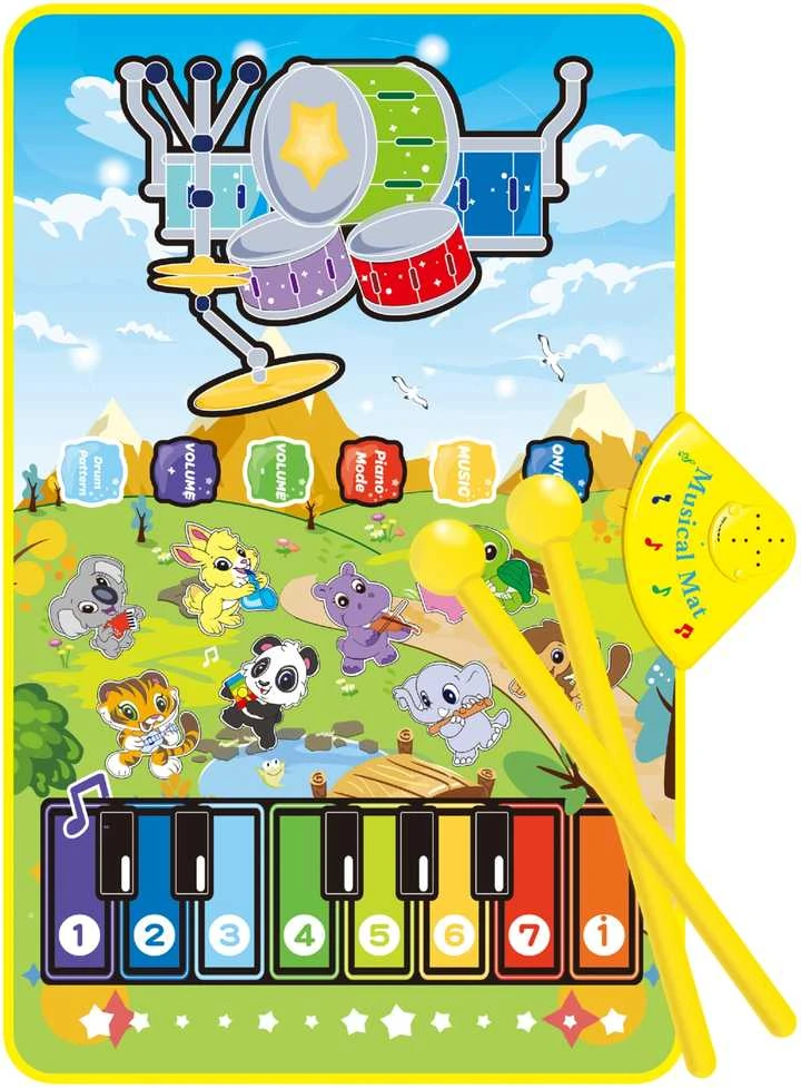 Interaktyvi muzikinė kilimėlis Gyvūnėliai 2in1 WOOPIE