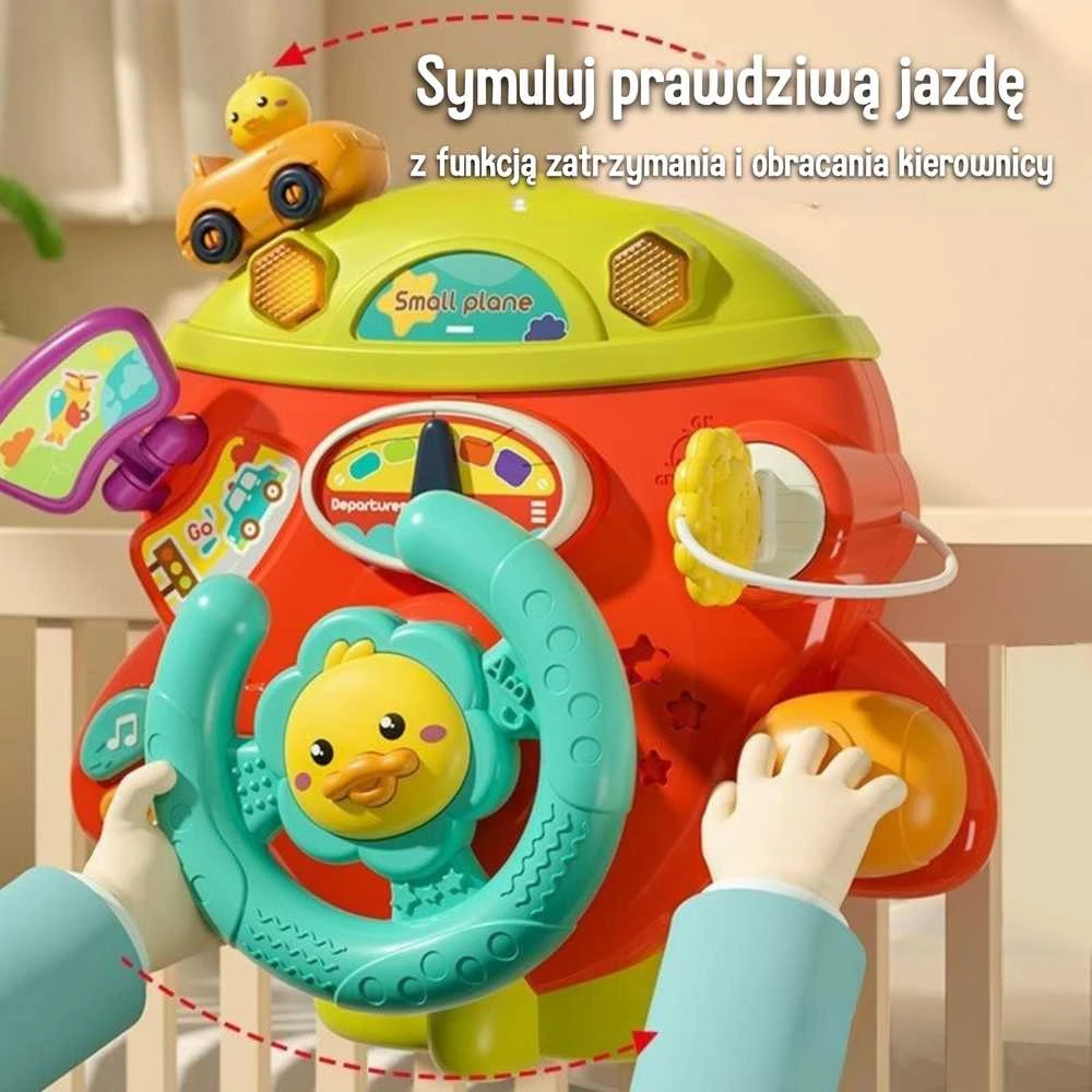 Woopie Baby Interaktyvus lėktuvas su vairu WOOPIE kūdikiams