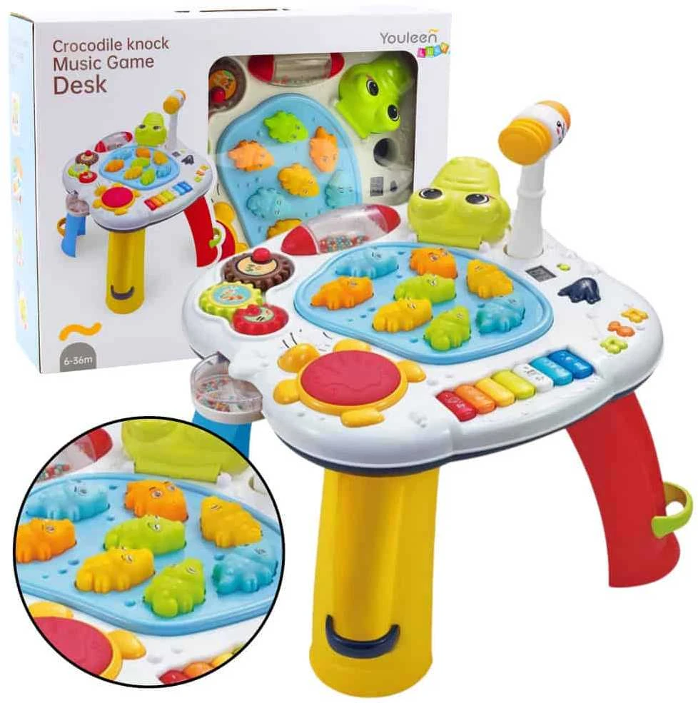 Lean Toys Interaktyvus Krokodilo Edukacinis Stalas