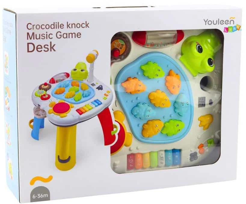 Lean Toys Interaktyvus Krokodilo Edukacinis Stalas