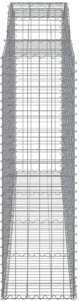 Išlenkti gabiono krepšiai, 10vnt., 300x50x160/180cm, geležis