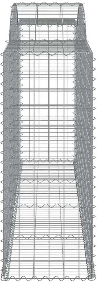 Išlenkti gabiono krepšiai, 11vnt., 300x50x120/140cm, geležis