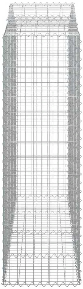 Išlenkti gabiono krepšiai, 13vnt., 200x50x160/180cm, geležis