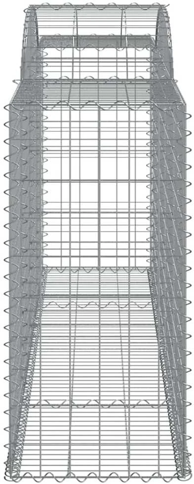 Išlenkti gabiono krepšiai, 25vnt., 300x50x100/120cm, geležis