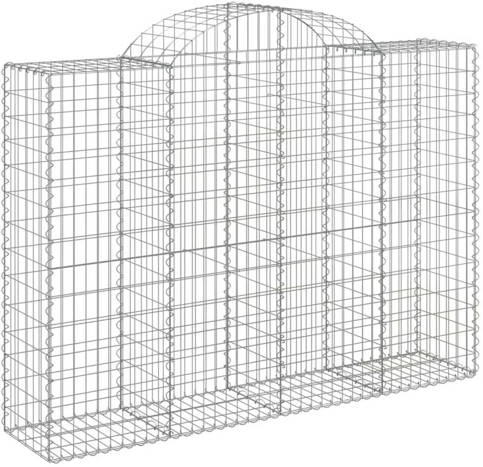 Išlenkti gabiono krepšiai, 30 vnt., 200x50x140/160cm, geležis