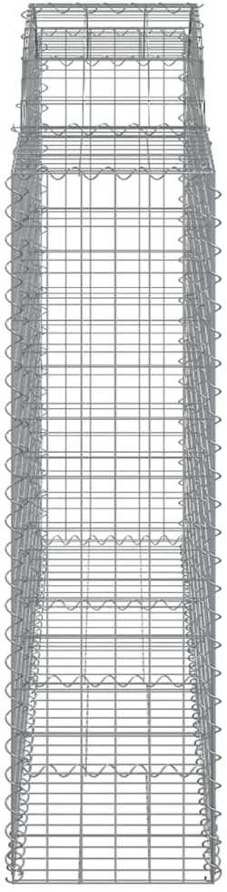 Išlenkti gabiono krepšiai, 30 vnt., 200x50x140/160cm, geležis