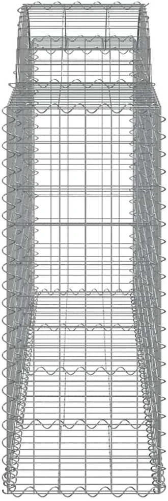 Išlenkti gabiono krepšiai, 40vnt., 200x50x100/120cm, geležis