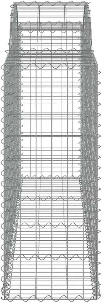 Išlenkti gabiono krepšiai, 50vnt., 200x50x100/120cm, geležis