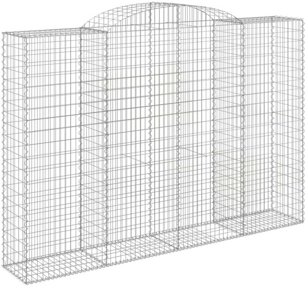 Išlenkti gabiono krepšiai, 5vnt., 300x50x200/220cm, geležis