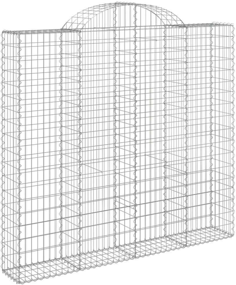 Išlenkti gabiono krepšiai, 6vnt., 200x50x180/200cm, geležis