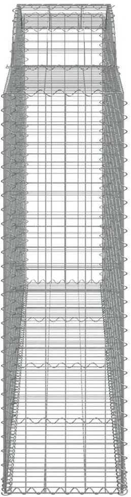 Išlenkti gabiono krepšiai, 8vnt., 300x50x160/180cm, geležis
