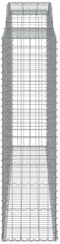 Išlenkti gabiono krepšiai, 8vnt., 300x50x180/200cm, geležis